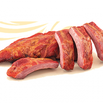 Продукт из свинины мясноймясокостный копчено-вареный «ребрышки по-скидельски люкс»